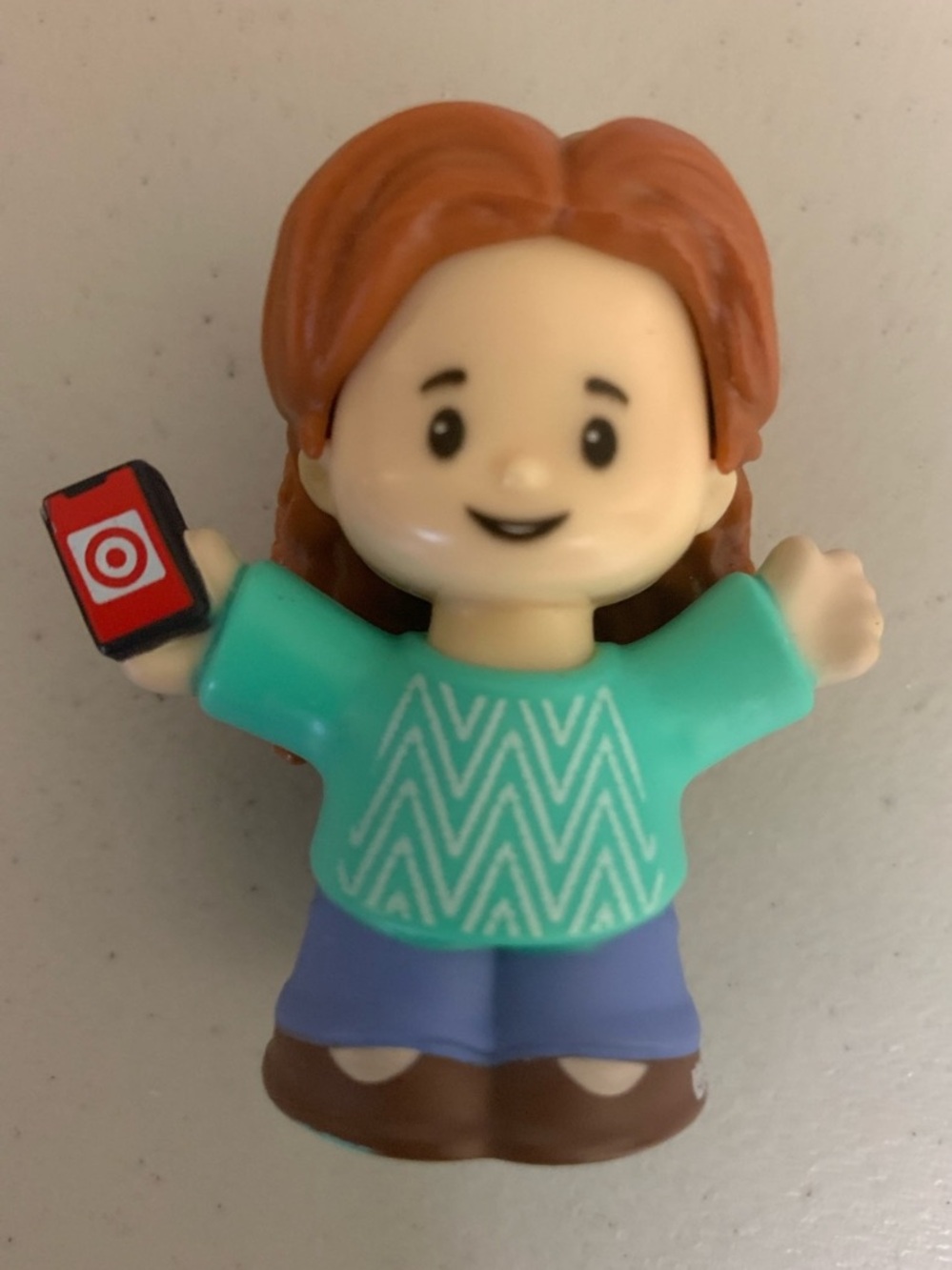 Fisher Price Little People Target Run Playset Figure Mom Girl Shopper Phone